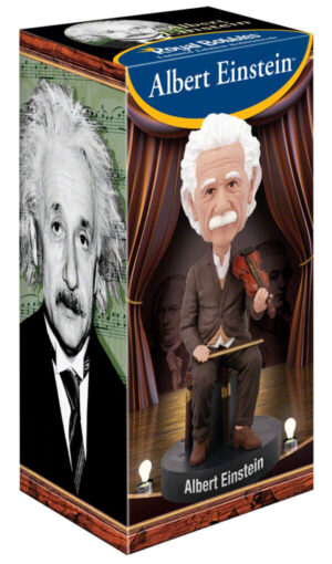 Albert Einstein hegedűvel Bobble Head Figura
