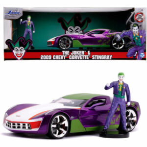 Modell Autó The Joker & 2009 Chevy Corvett Stingray (1:24)