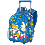 Sonic & Tails Let's Roll Hátizsák Gurulós Gyerek 34cm