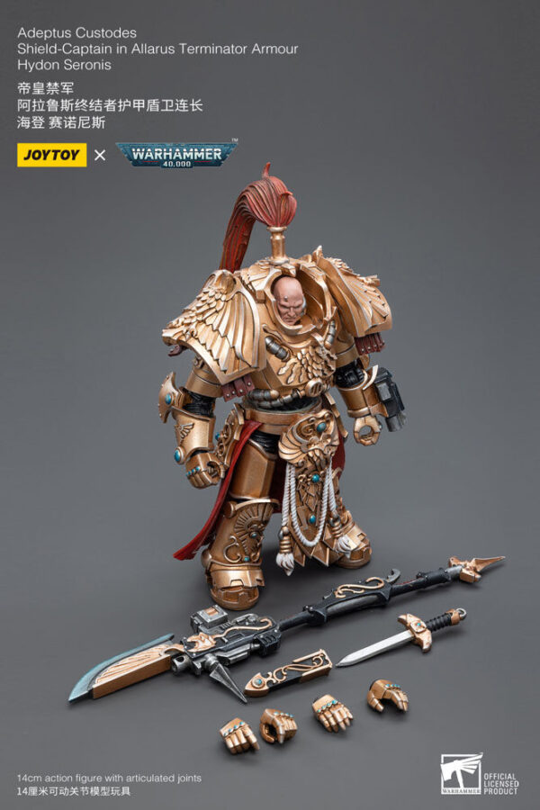 Warhammer 40k Adeptus Custodes Shield-Captain in Allarus Terminator Armour Hydon Seronis 14 cm