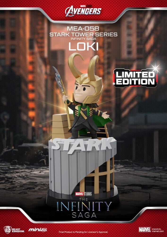 MARVEL Stark Tower Loki Mini Egg Attack Figura