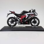 Kawasaki Ninja ZX-25R Metallic Spark Black/Peal Flat Stardust White Die Cast Motor modell