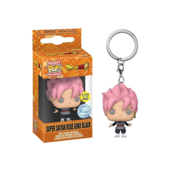 Funko Kulcstartó Super Saiyan Rosé Goku Black (Glow)