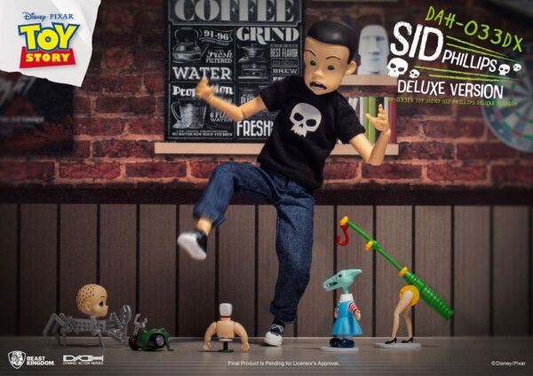 Toy Story Dynamic 8ction Heroes Akció Figura Sid Phillips Deluxe Version 14 cm