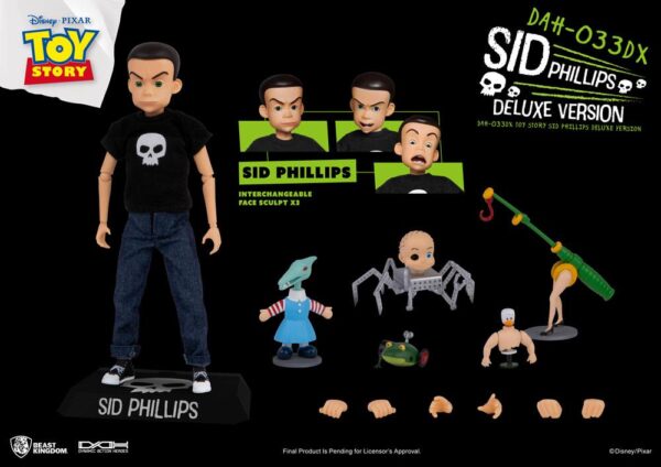 Toy Story Dynamic 8ction Heroes Akció Figura Sid Phillips Deluxe Version 14 cm
