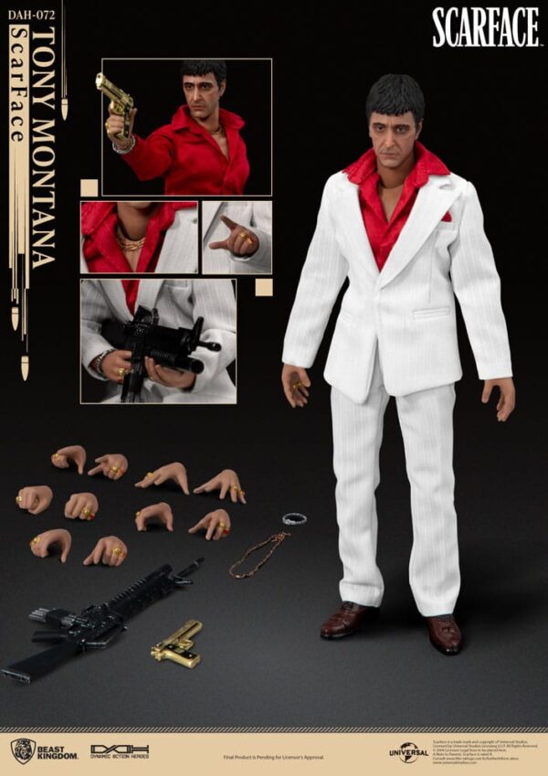 Scarface (1983) Akció Figura Tony Montana 20 cm