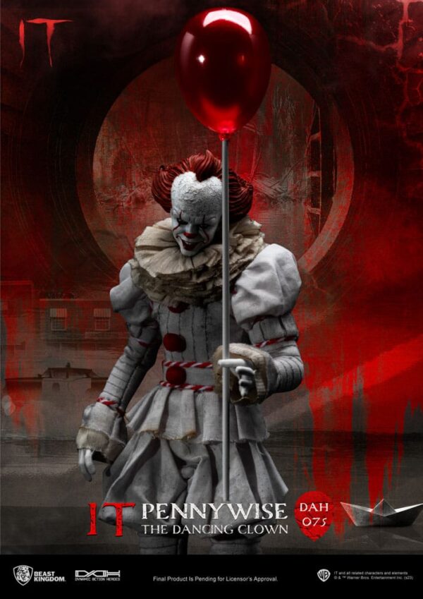 Stephen Kings It Dynamic 8ction Heroes Akció Figura 1/9 Pennywise 21 cm