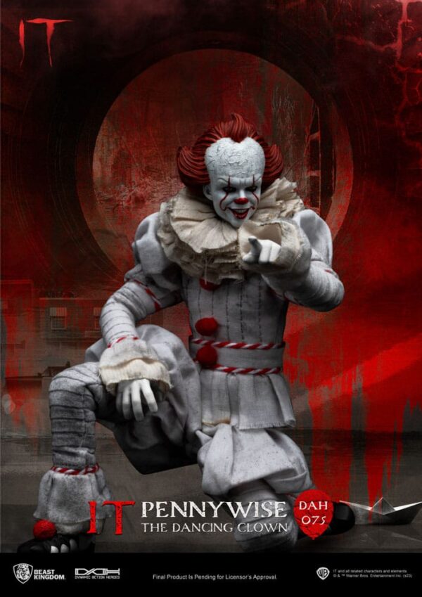 Stephen Kings It Dynamic 8ction Heroes Akció Figura 1/9 Pennywise 21 cm