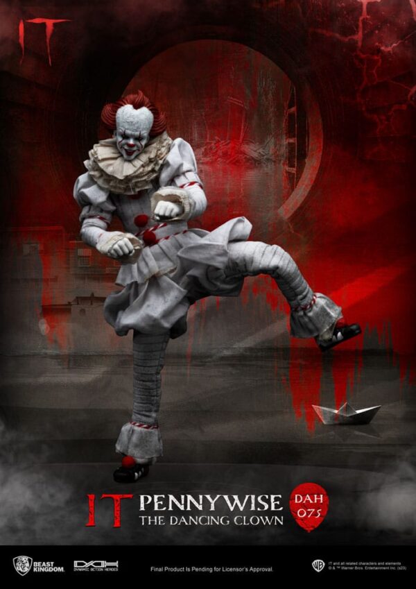 Stephen Kings It Dynamic 8ction Heroes Akció Figura 1/9 Pennywise 21 cm
