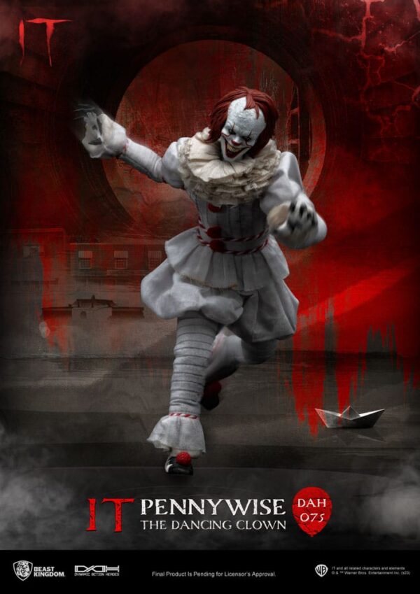 Stephen Kings It Dynamic 8ction Heroes Akció Figura 1/9 Pennywise 21 cm