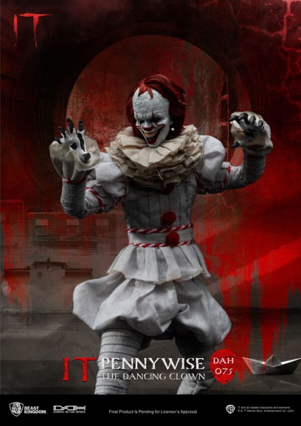 Stephen Kings It Dynamic 8ction Heroes Akció Figura 1/9 Pennywise 21 cm