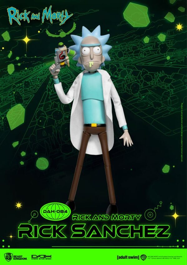 Rick and Morty Dynamic 8ction Heroes Akció Figura 1/9 Rick Sanchez 23 cm