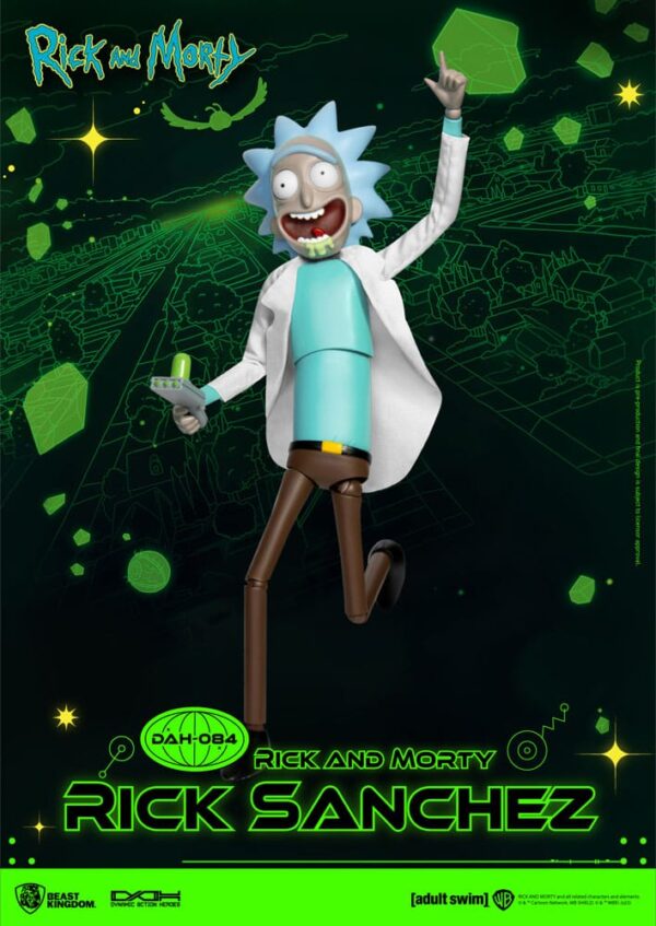 Rick and Morty Dynamic 8ction Heroes Akció Figura 1/9 Rick Sanchez 23 cm