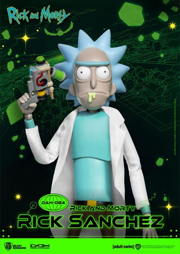 Rick and Morty Dynamic 8ction Heroes Akció Figura 1/9 Rick Sanchez 23 cm