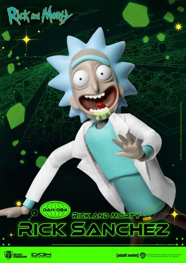 Rick and Morty Dynamic 8ction Heroes Akció Figura 1/9 Rick Sanchez 23 cm