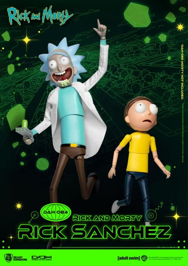 Rick and Morty Dynamic 8ction Heroes Akció Figura 1/9 Rick Sanchez 23 cm
