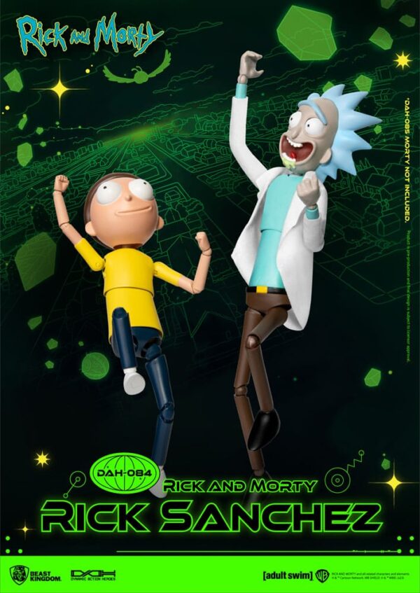 Rick and Morty Dynamic 8ction Heroes Akció Figura 1/9 Rick Sanchez 23 cm