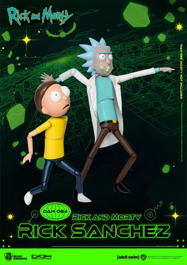 Rick and Morty Dynamic 8ction Heroes Akció Figura 1/9 Rick Sanchez 23 cm