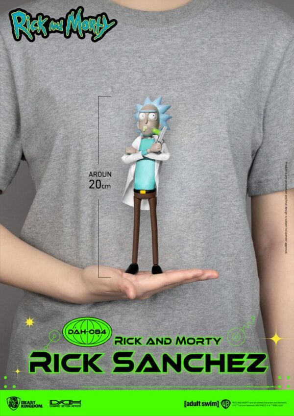Rick and Morty Dynamic 8ction Heroes Akció Figura 1/9 Rick Sanchez 23 cm