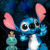 Disney 100 Years of Wonder Dynamic 8ction Heroes Akció Figura 1/9 Stitch (Lilo & Stitch) 16 cm