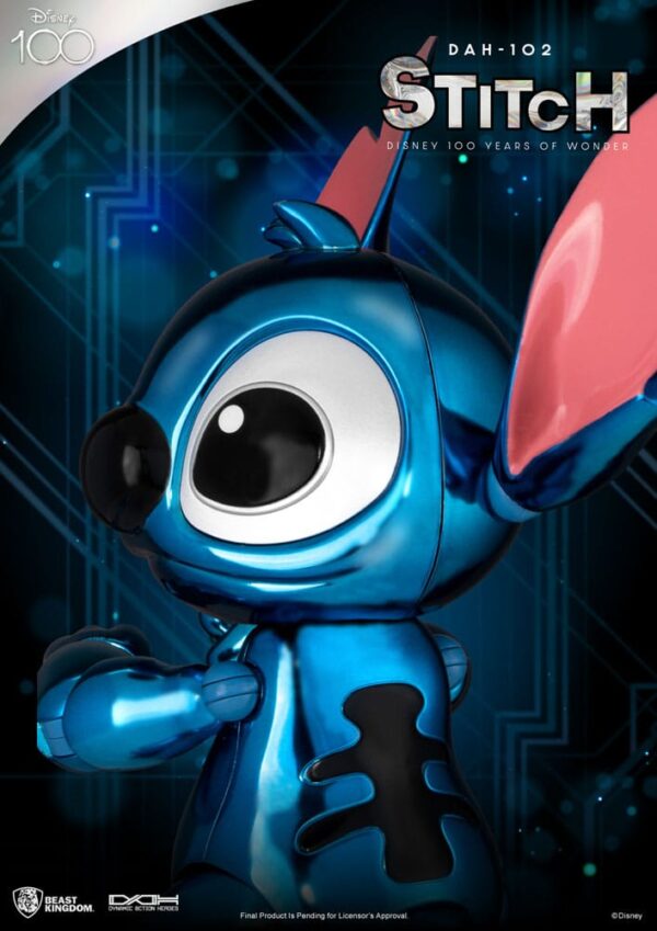 Disney 100 Years of Wonder Dynamic 8ction Heroes Akció Figura 1/9 Stitch (Lilo & Stitch) 16 cm