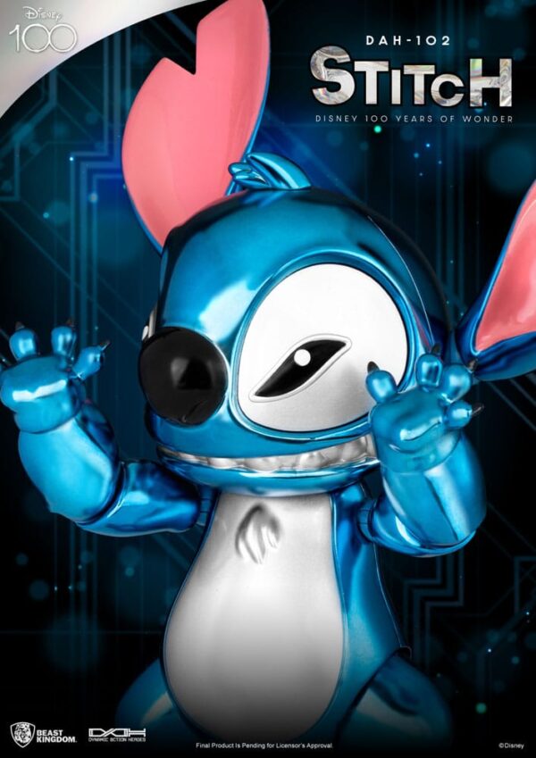 Disney 100 Years of Wonder Dynamic 8ction Heroes Akció Figura 1/9 Stitch (Lilo & Stitch) 16 cm