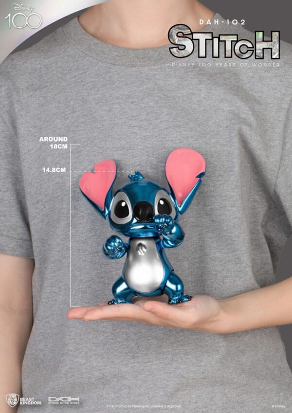 Disney 100 Years of Wonder Dynamic 8ction Heroes Akció Figura 1/9 Stitch (Lilo & Stitch) 16 cm