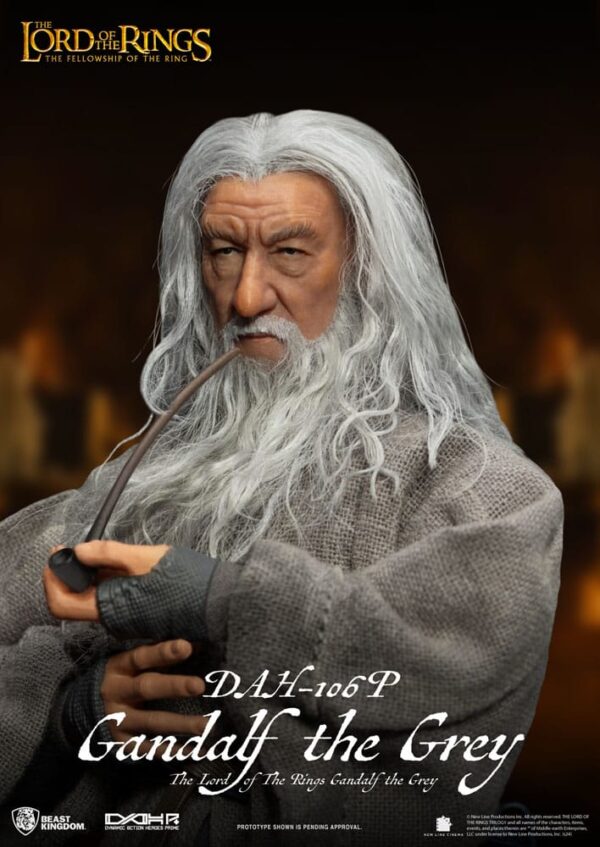 Lord of the Rings Dynamic 8ction Heroes Akció Figura 1/9 Gandalf the Grey 21 cm