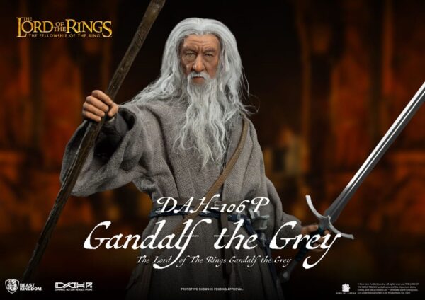 Lord of the Rings Dynamic 8ction Heroes Akció Figura 1/9 Gandalf the Grey 21 cm
