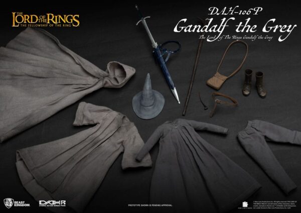 Lord of the Rings Dynamic 8ction Heroes Akció Figura 1/9 Gandalf the Grey 21 cm