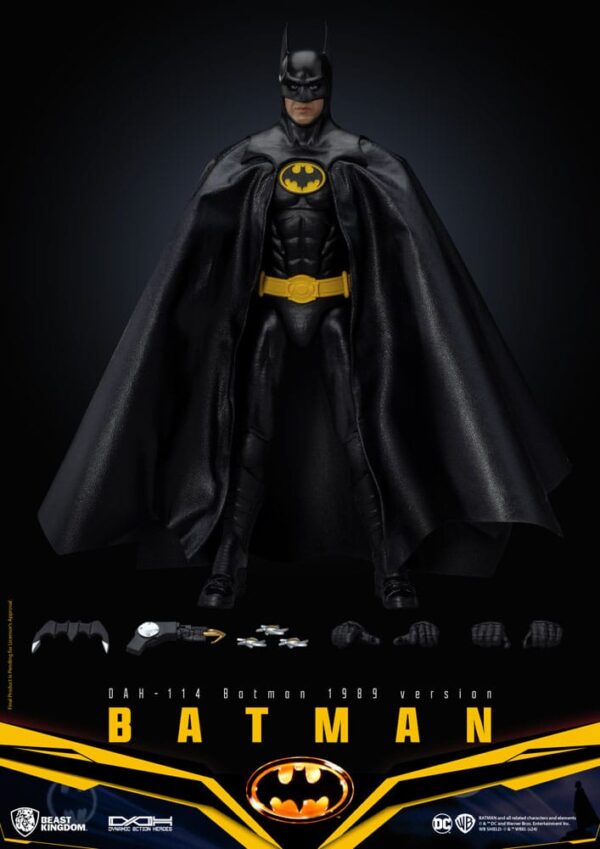 DC Comics Dynamic 8ction Heroes Akció Figura 1/9 Batman 1989 Ver. 21 cm