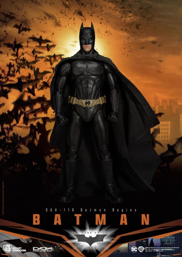 DC Comics Dynamic 8ction Heroes Akció Figura 1/9 Batman (Batman Begins) 21 cm