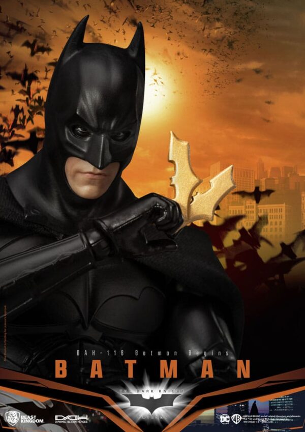 DC Comics Dynamic 8ction Heroes Akció Figura 1/9 Batman (Batman Begins) 21 cm