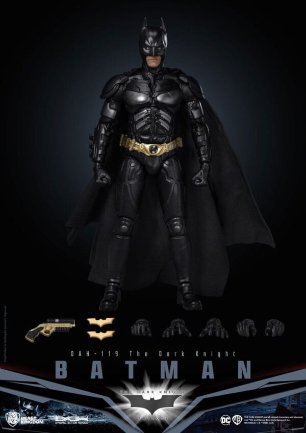 DC Comics Dynamic 8ction Heroes Akció Figura 1/9 Batman (The Dark Knight) 21 cm