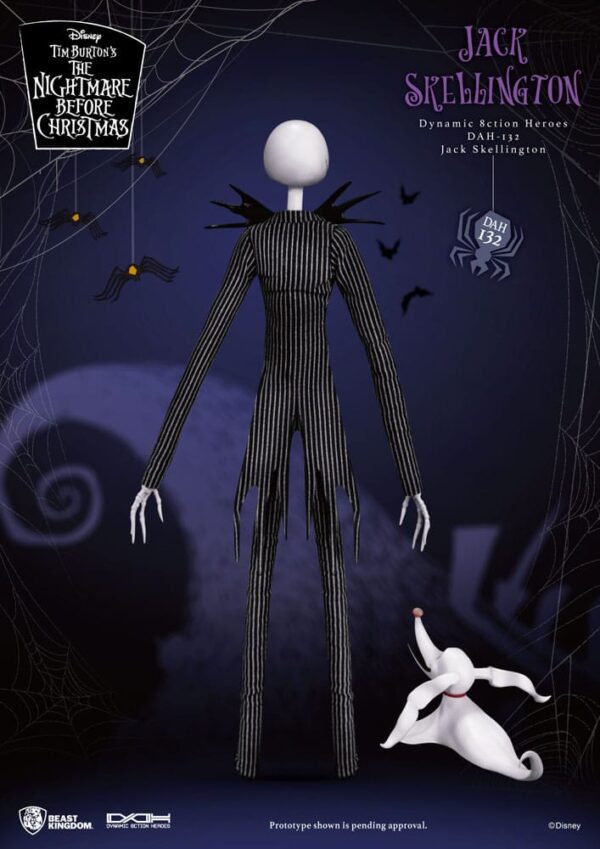 Nightmare before Christmas Dynamic 8ction Heroes Akció Figura 1/9 Jack 21 cm