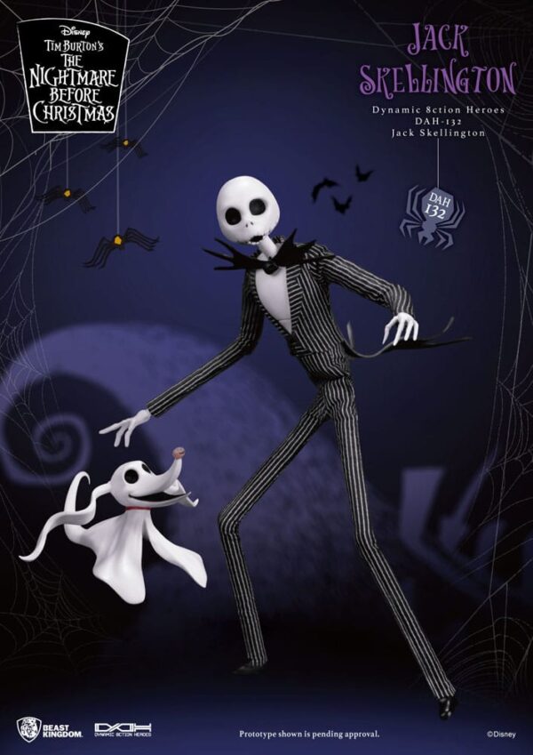 Nightmare before Christmas Dynamic 8ction Heroes Akció Figura 1/9 Jack 21 cm