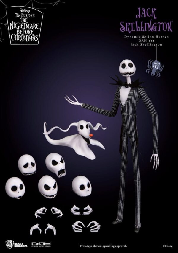 Nightmare before Christmas Dynamic 8ction Heroes Akció Figura 1/9 Jack 21 cm