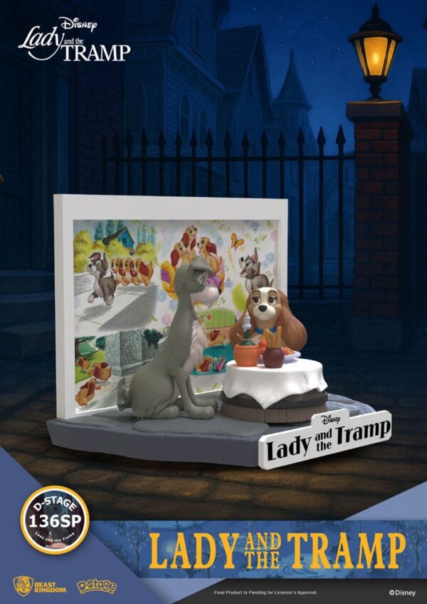 Disney D-Stage PVC Szobor Lady and the Tramp 12 cm