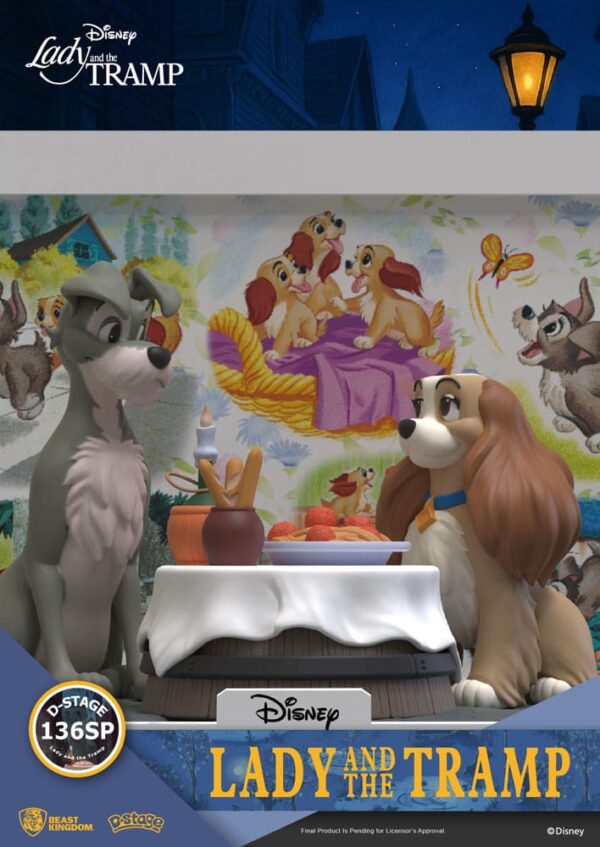 Disney D-Stage PVC Szobor Lady and the Tramp 12 cm