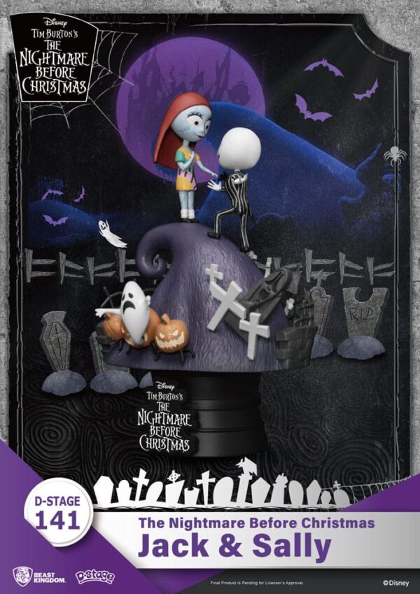 Nightmare before Christmas D-Stage PVC Diorama Jack & Sally 15 cm