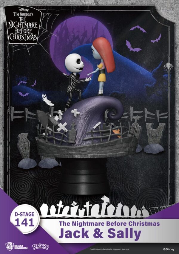 Nightmare before Christmas D-Stage PVC Diorama Jack & Sally 15 cm