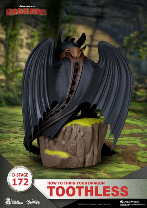 How To Train Your Dragon D-Stage PVC Diorama toothless Szobor 14 cm