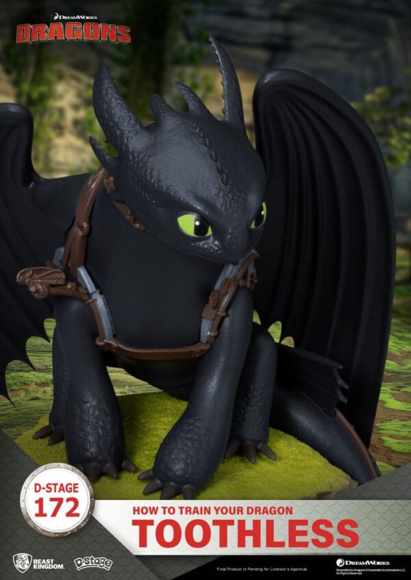 How To Train Your Dragon D-Stage PVC Diorama toothless Szobor 14 cm