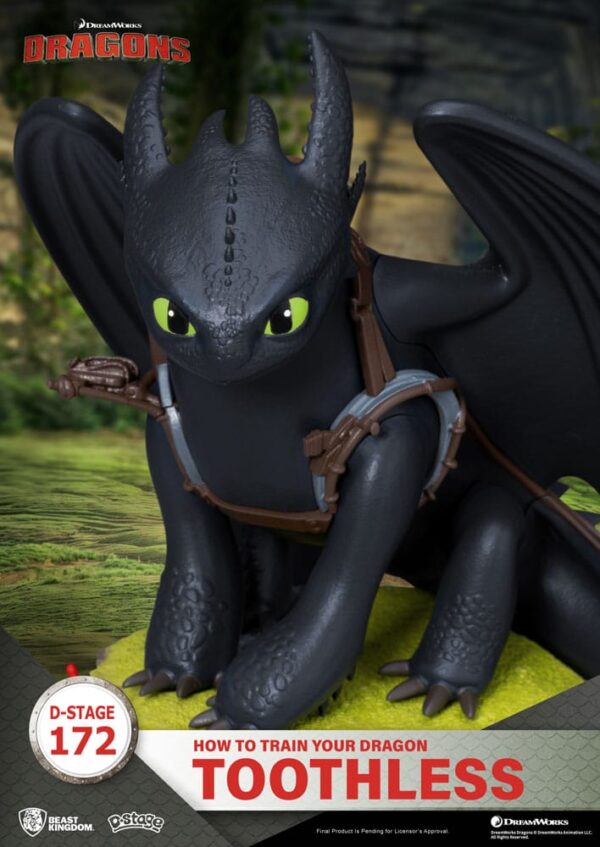 How To Train Your Dragon D-Stage PVC Diorama toothless Szobor 14 cm