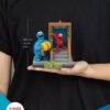 Sesame Street D-Stage PVC Szobor Elmo & Cookie Monster 11 cm