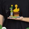 Sesame Street D-Stage PVC Szobor Oscar & Big Bird 12 cm
