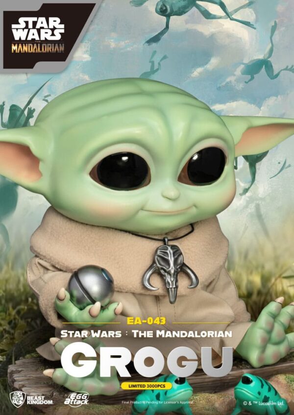 Star Wars: The Mandalorian Egg Attack Szobor Grogu 18 cm