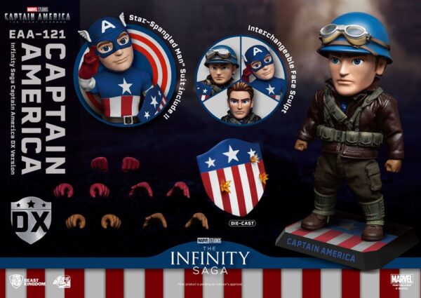 Captain America: The First Avenger Egg Attack Akció Akció Figura Captain America DX Version 17 cm