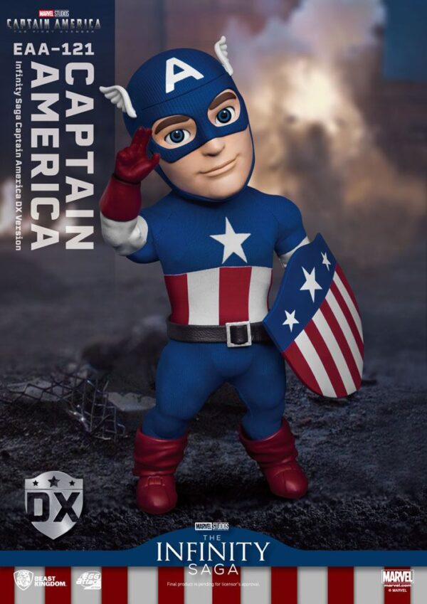 Captain America: The First Avenger Egg Attack Akció Akció Figura Captain America DX Version 17 cm