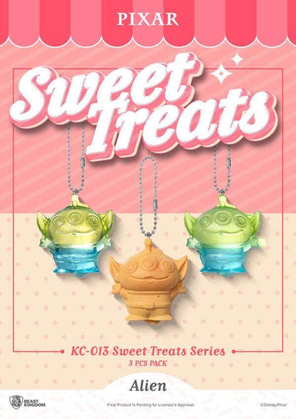 Pixar Sweet Treats Series Kulcstartós 3-Pack 4 cm